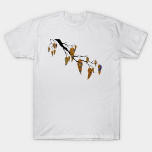 Aboriginal Art - Leaf Branch T-Shirt